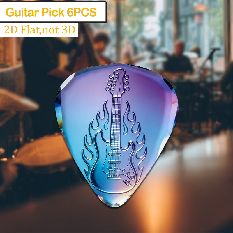 Iridescent Flame Guitar Picks Set