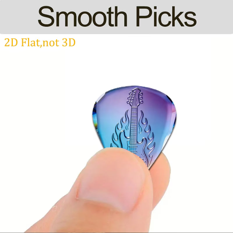 Iridescent Flame Guitar Picks Set