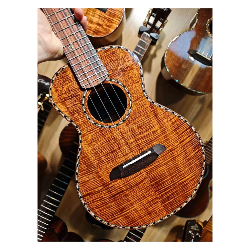 Custom Handmade Tenor Ukulele with Ebony Fingerboard cover