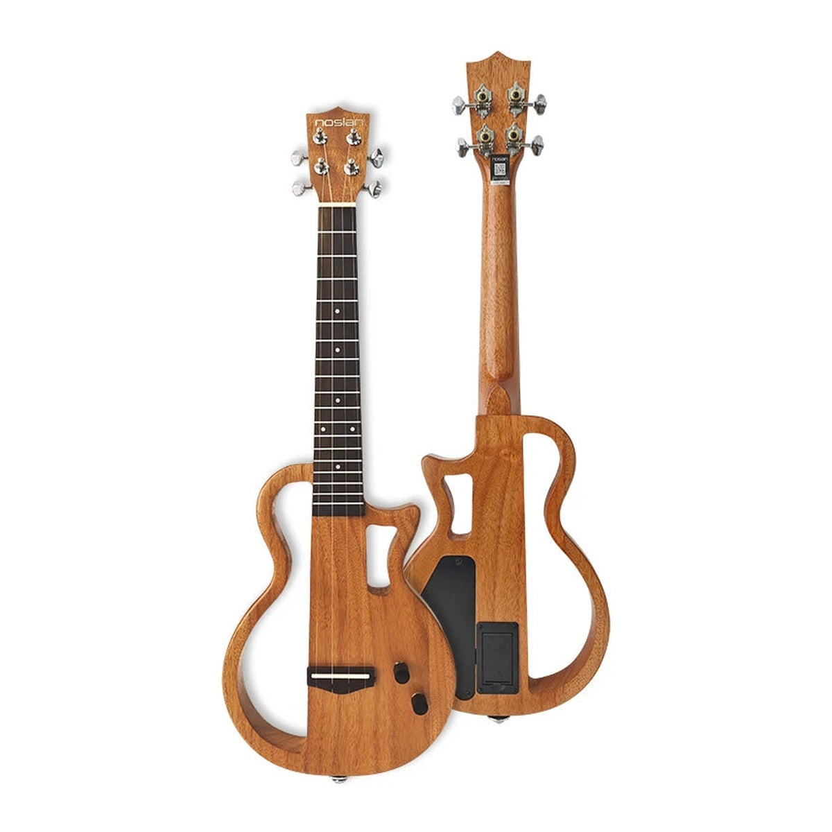 23-Inch Solid Mahogany Electric Ukulele Kit with Bag cover