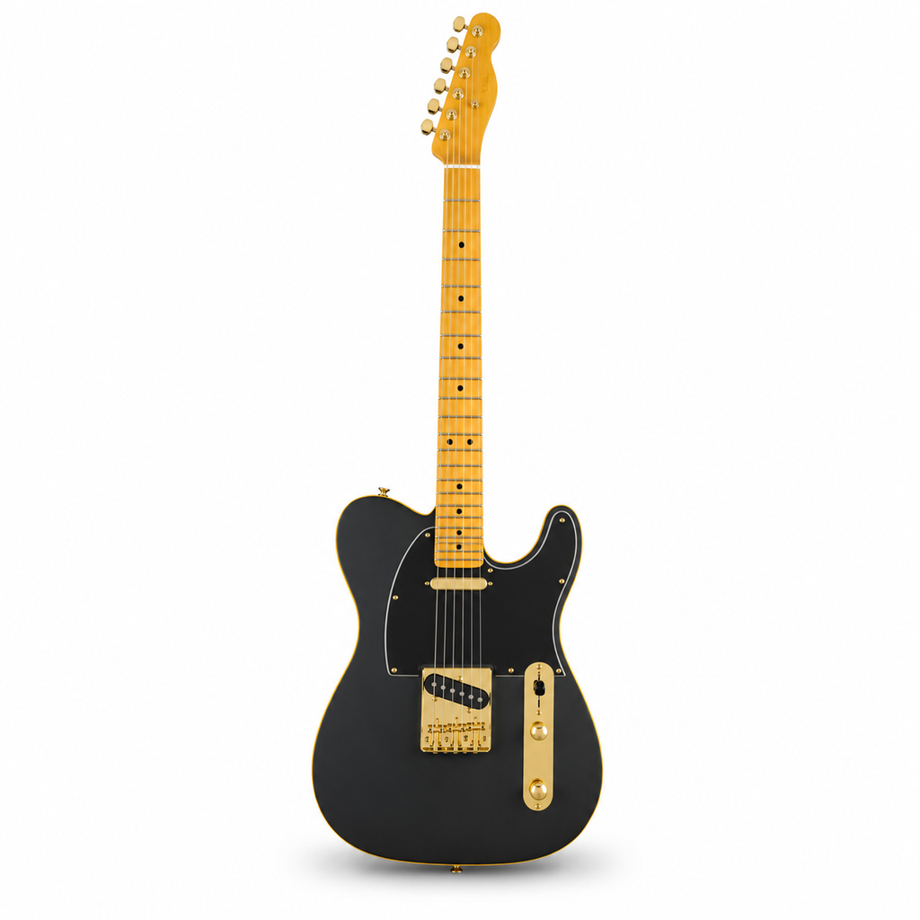 Black TL-Style Electric Guitar – 39-Inch Gloss Finish