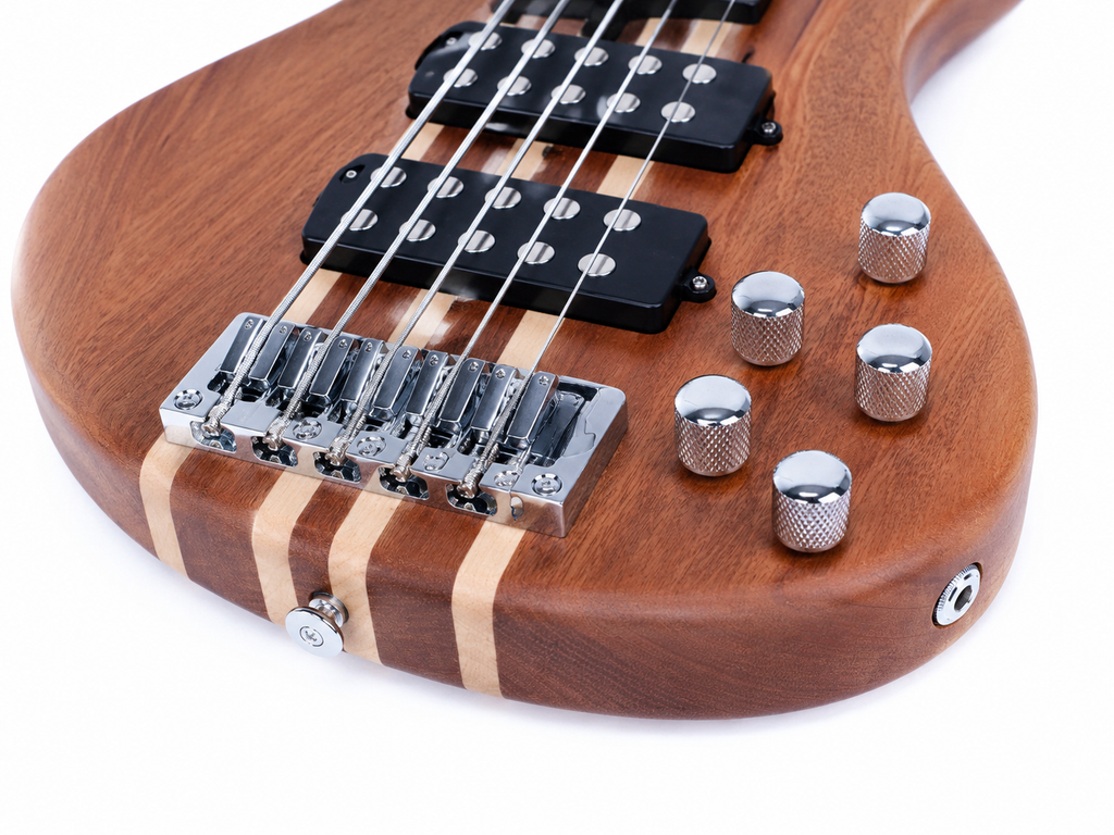 5-String Active Electric Bass – Neck-Through Body