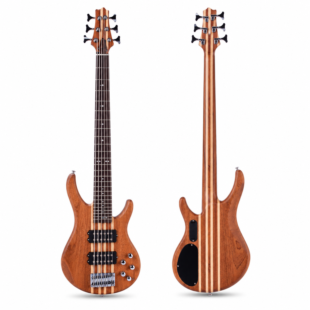 5-String Active Electric Bass – Neck-Through Body