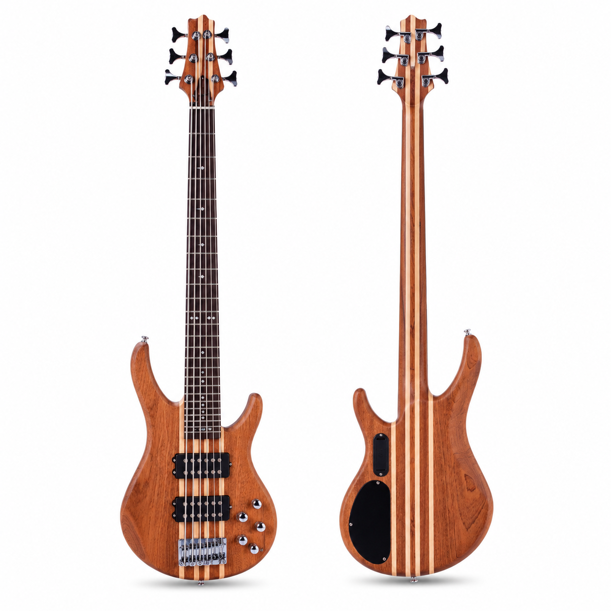5-String Active Electric Bass – Neck-Through Body