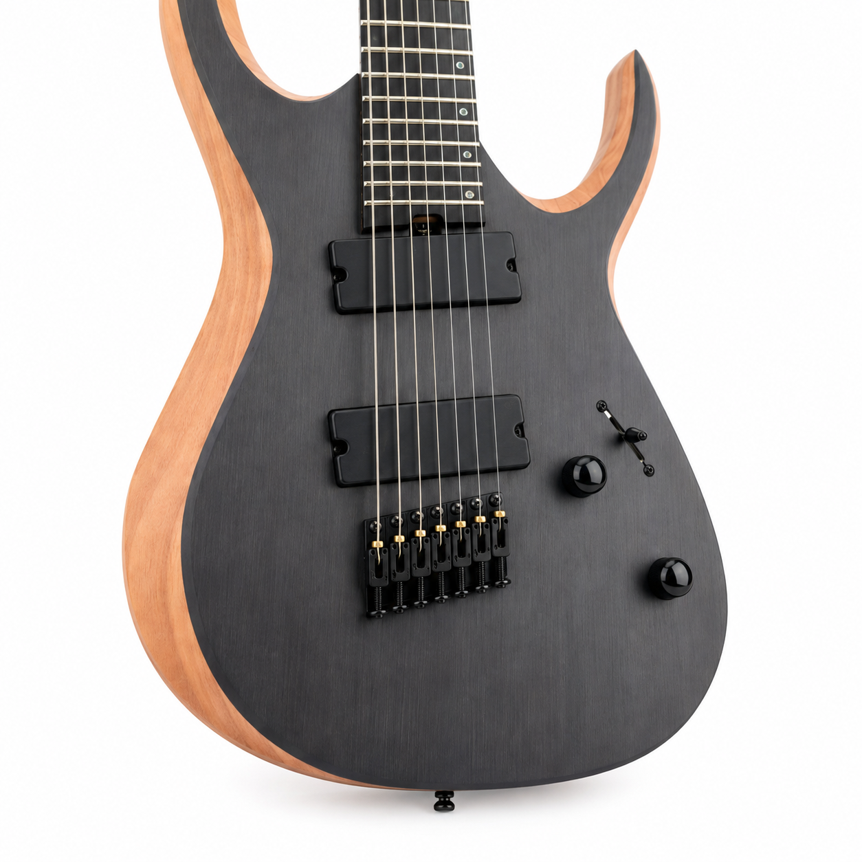 Oblique 7-String Electric Guitar – Modern Rock Design