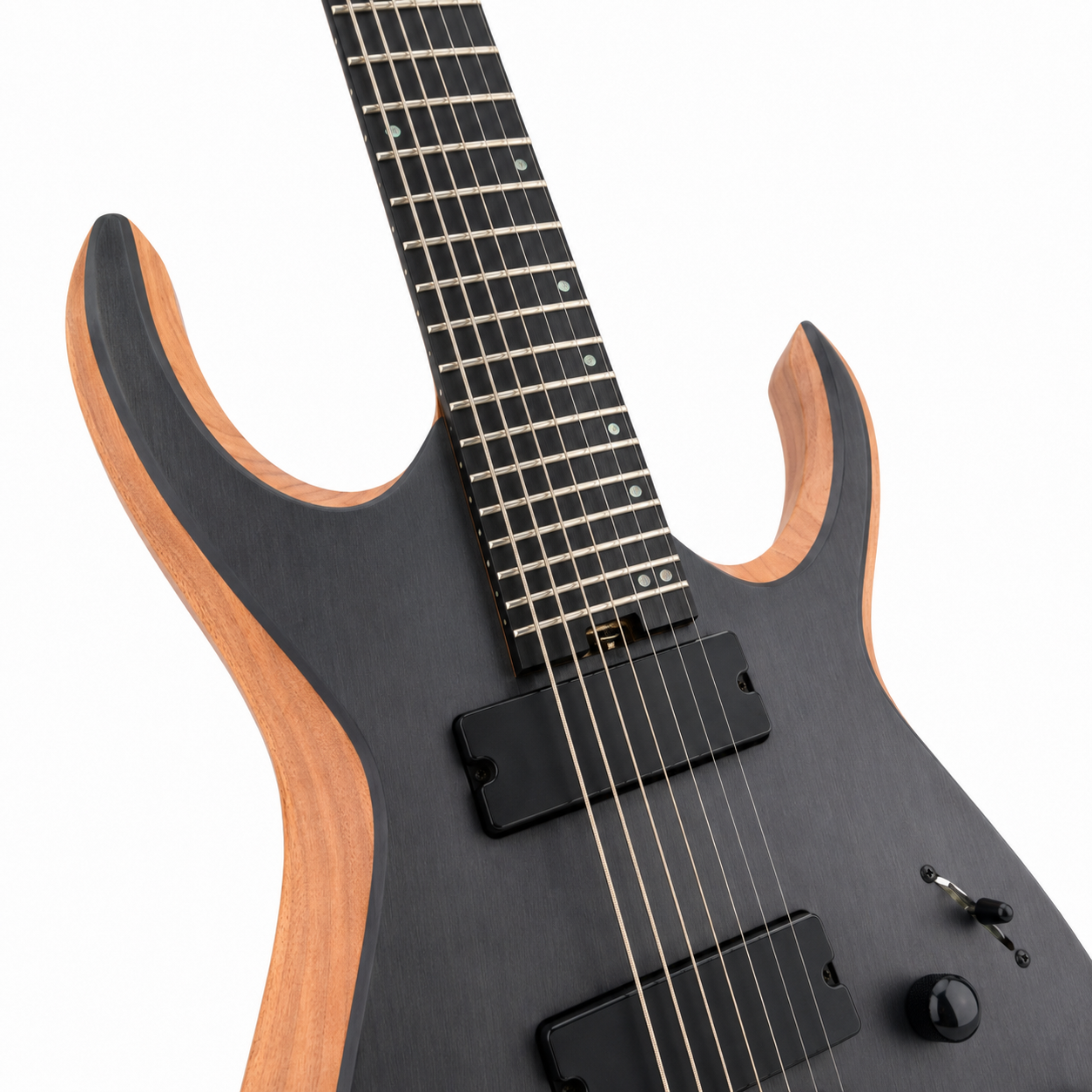 Oblique 7-String Electric Guitar – Modern Rock Design
