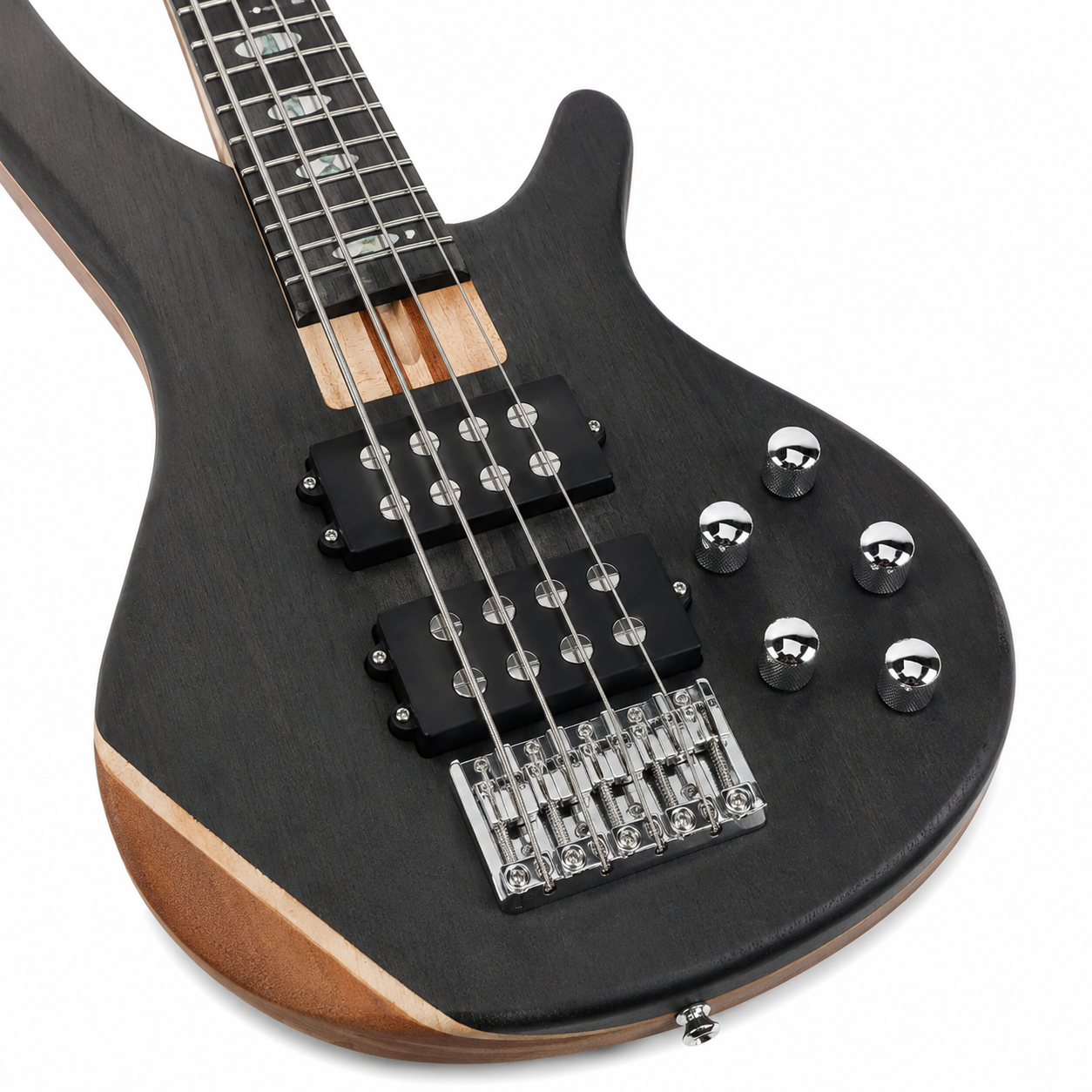 Bullfighter DB-5 5-String Electric Bass – Natural Rosewood Top