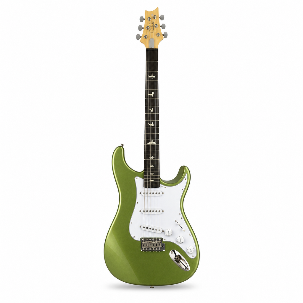 Green ST-Style Electric Guitar – SSS Pickups, Beginner Friendly