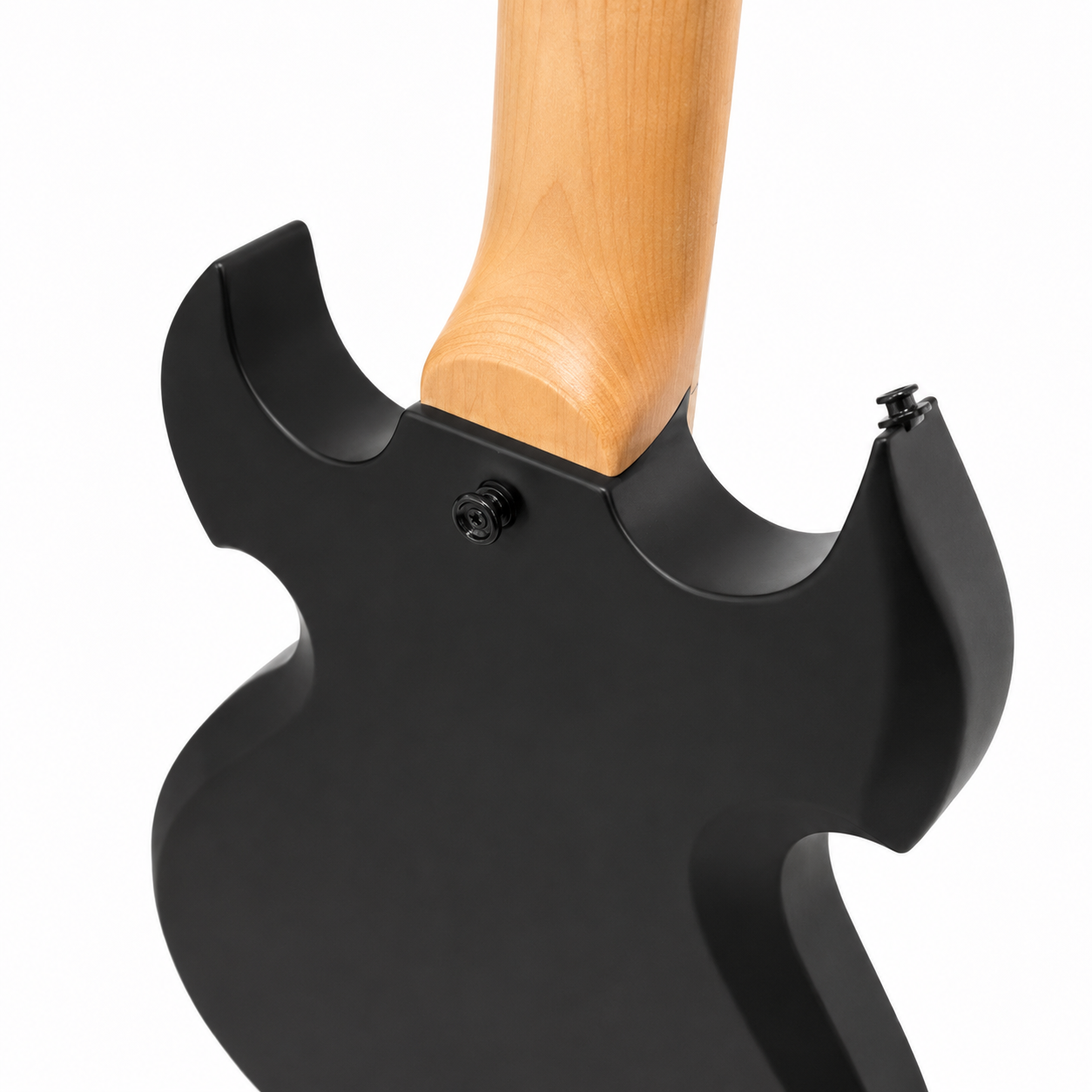 Matte Black 6-String Electric Guitar – Solid Body with Tremolo Bridge