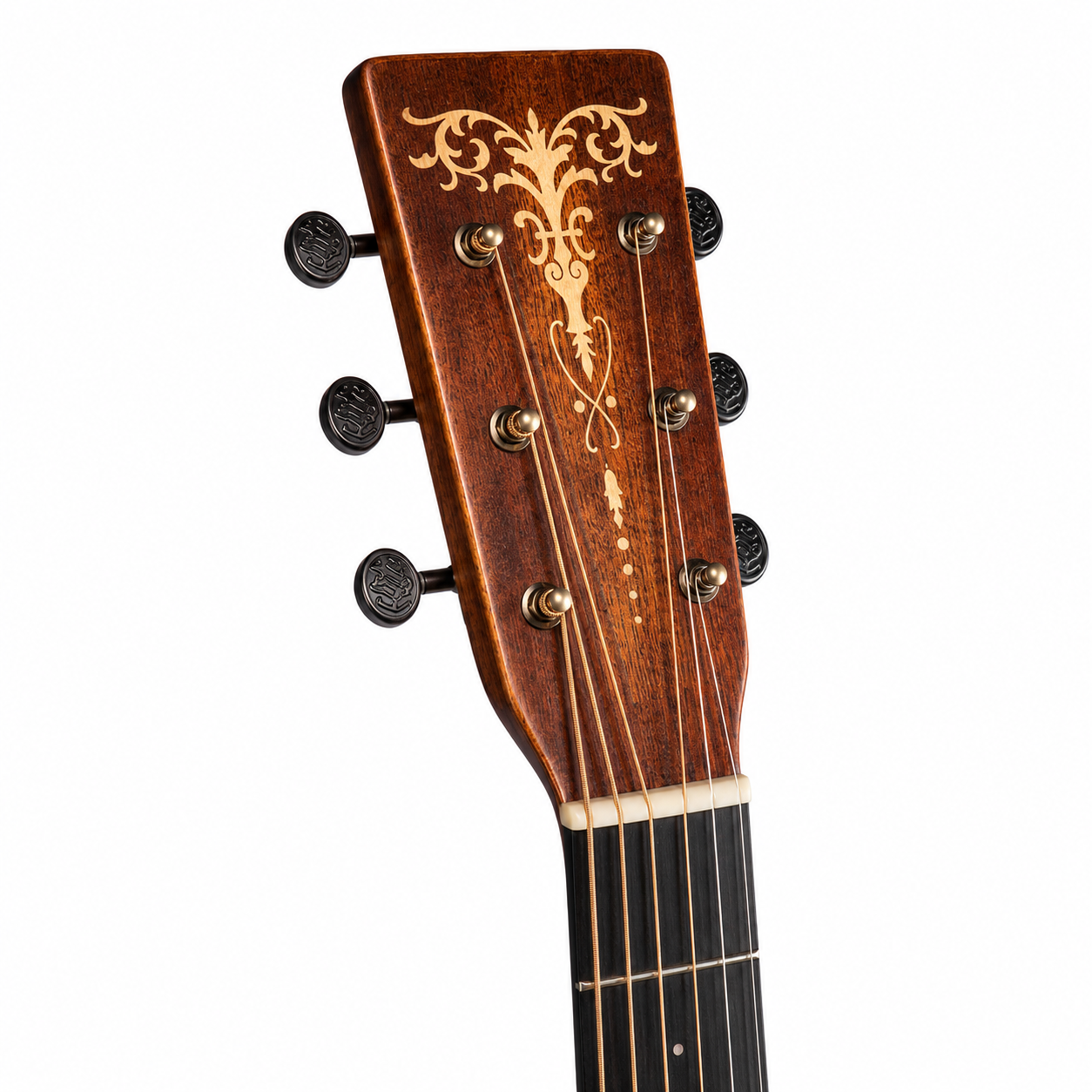 41 Inch All-Solid Mahogany Acoustic Guitar | Handmade Dreadnought | Ebony Fretboard | Full Size Professional Guitar