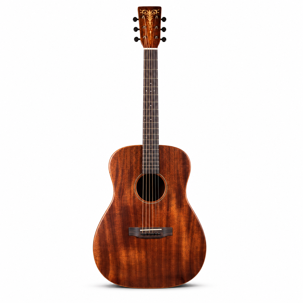 41 Inch All-Solid Mahogany Acoustic Guitar | Handmade Dreadnought | Ebony Fretboard | Full Size Professional Guitar