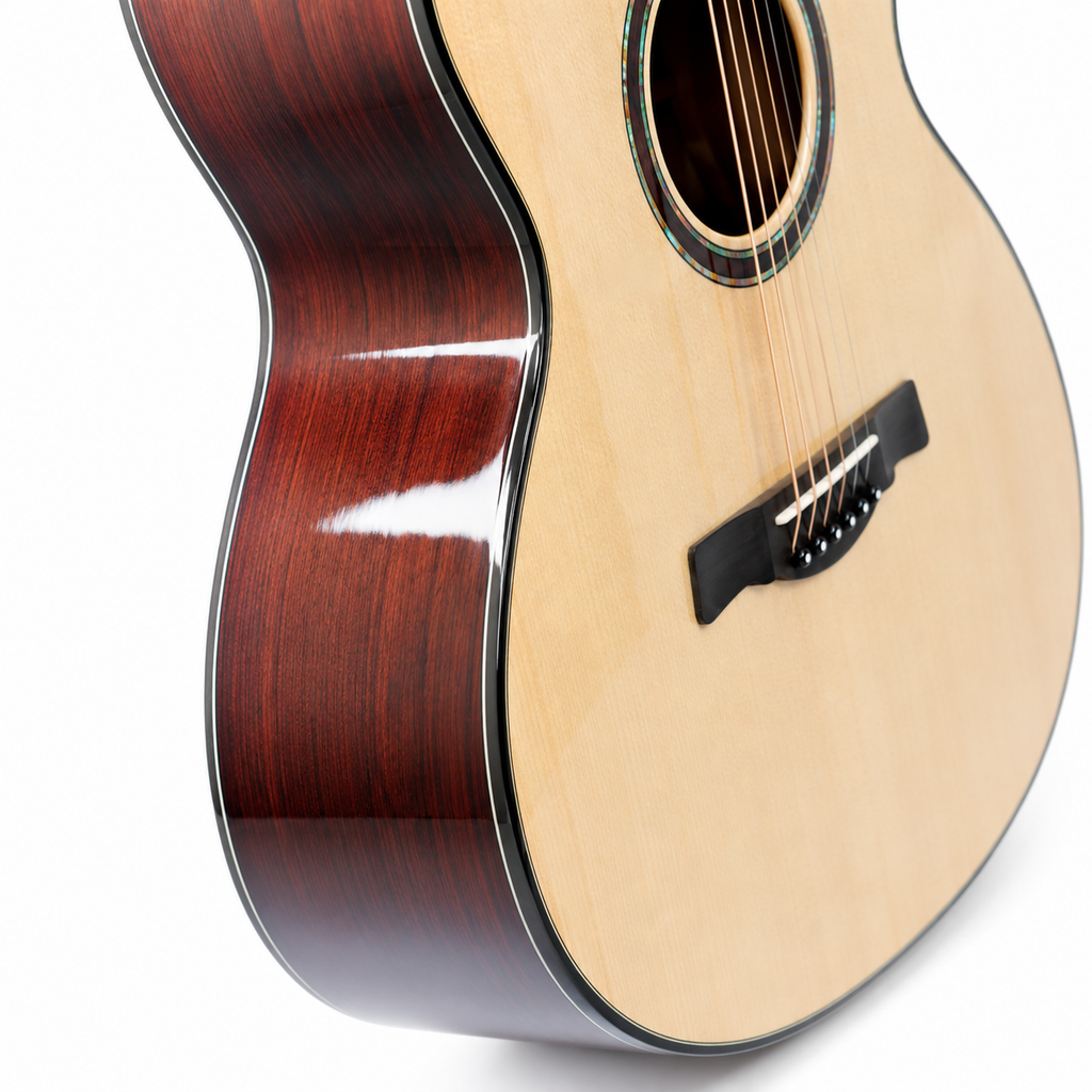 S-600AC 40" Solid Spruce Top Acoustic Guitar – Auditorium Body with Armrest | Rosewood Back & Sides | Professional Grade