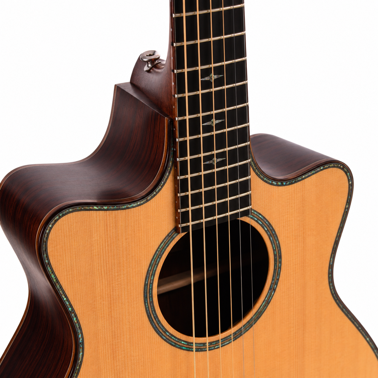 41-Inch Left-Handed Acoustic Guitar | Solid Top & Rosewood Finish