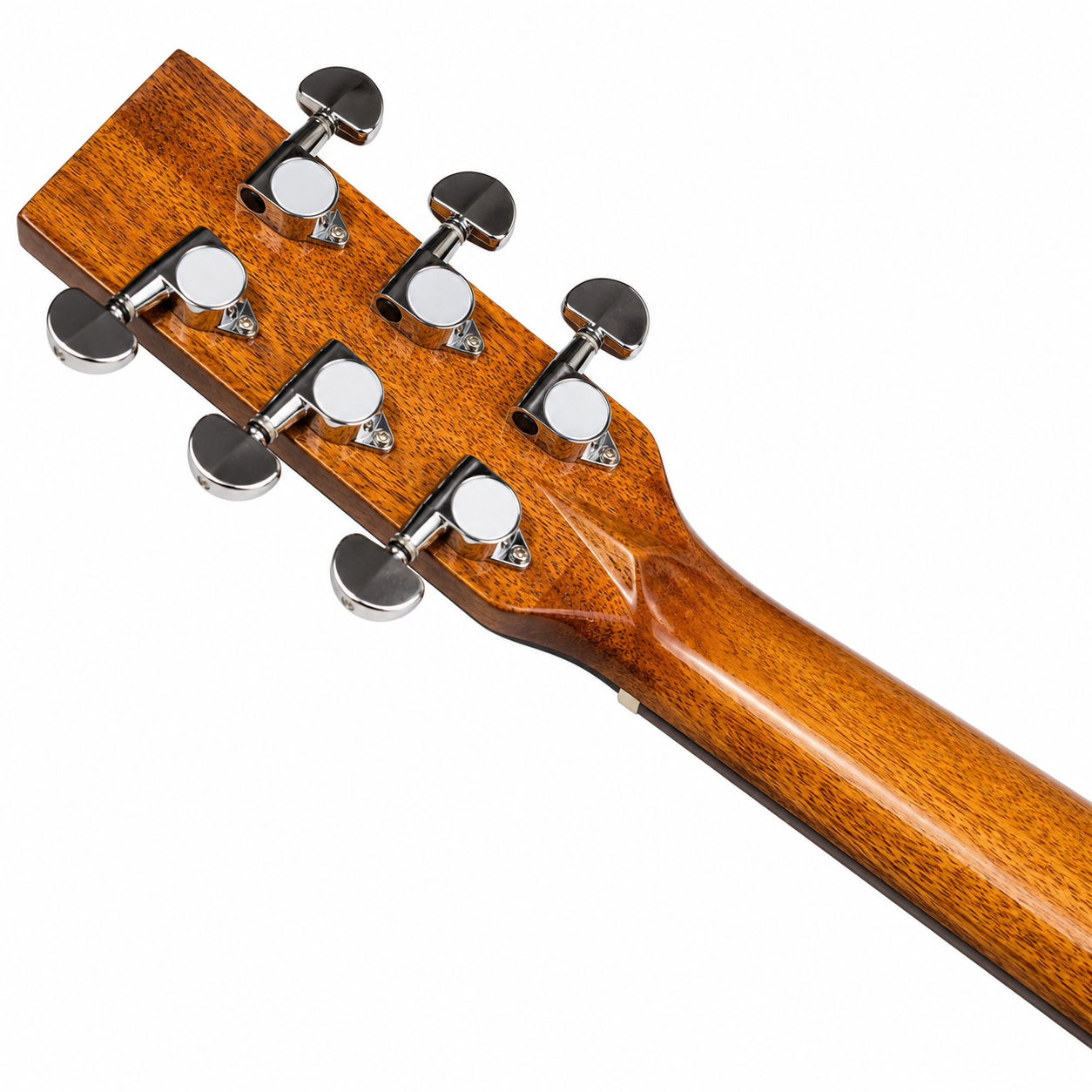 40-Inch Handmade All-Solid Mahogany Acoustic Guitar