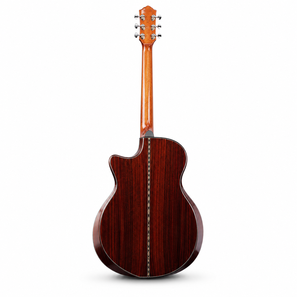 Geake S-600AC Premium 40-Inch Acoustic Guitar with Solid Spruce Top & Rosewood Finish