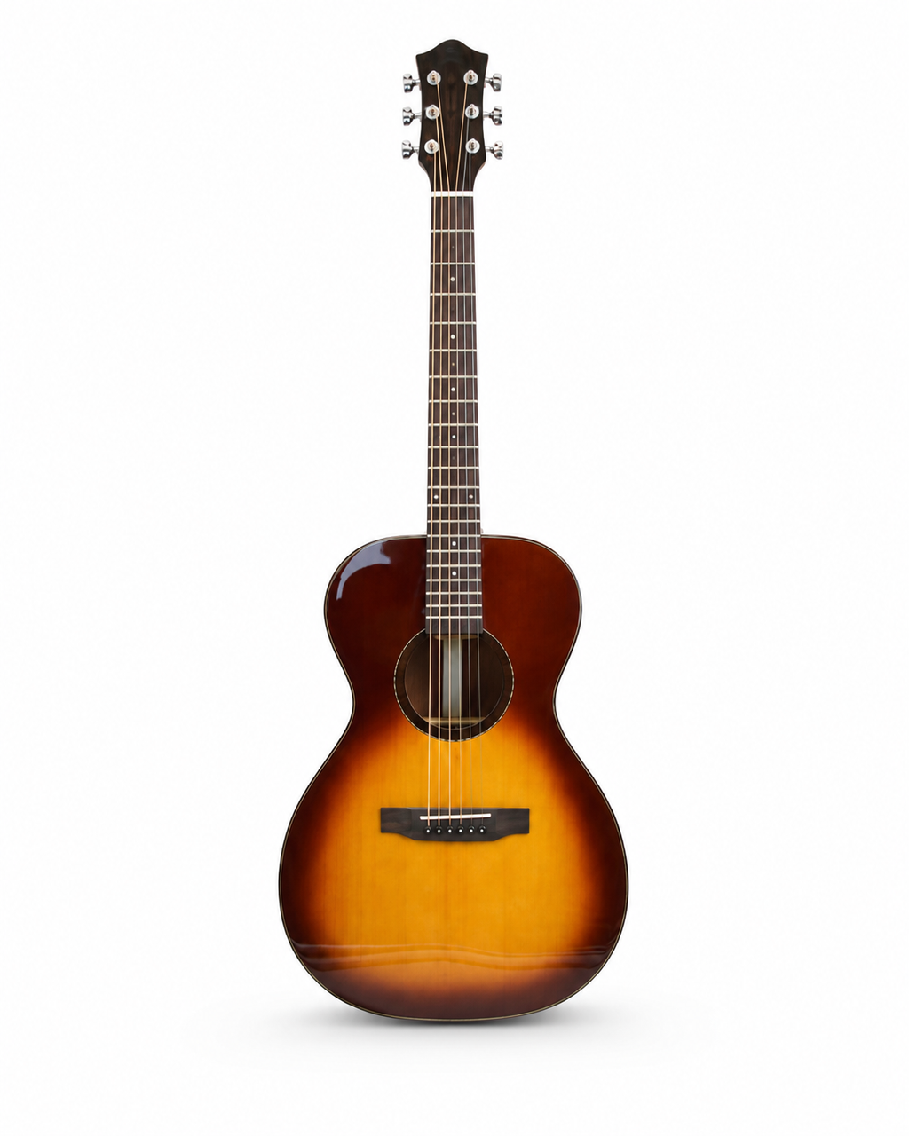 38" Handmade 000 Acoustic Guitar | All-Solid Spruce & Mahogany | Gloss Finish | High-Quality Fingerstyle Guitar