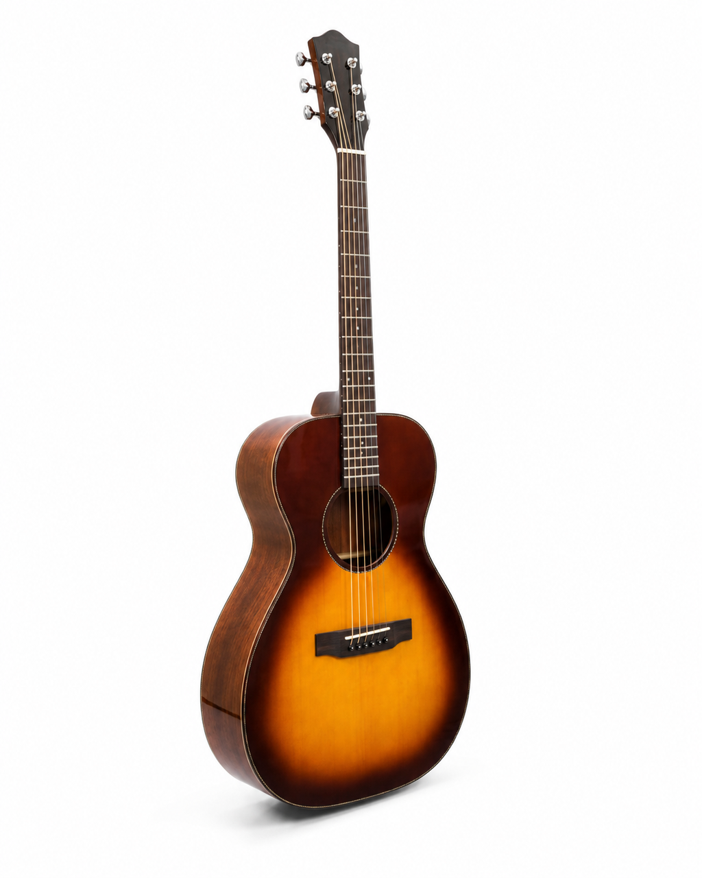 38" Handmade 000 Acoustic Guitar | All-Solid Spruce & Mahogany | Gloss Finish | High-Quality Fingerstyle Guitar