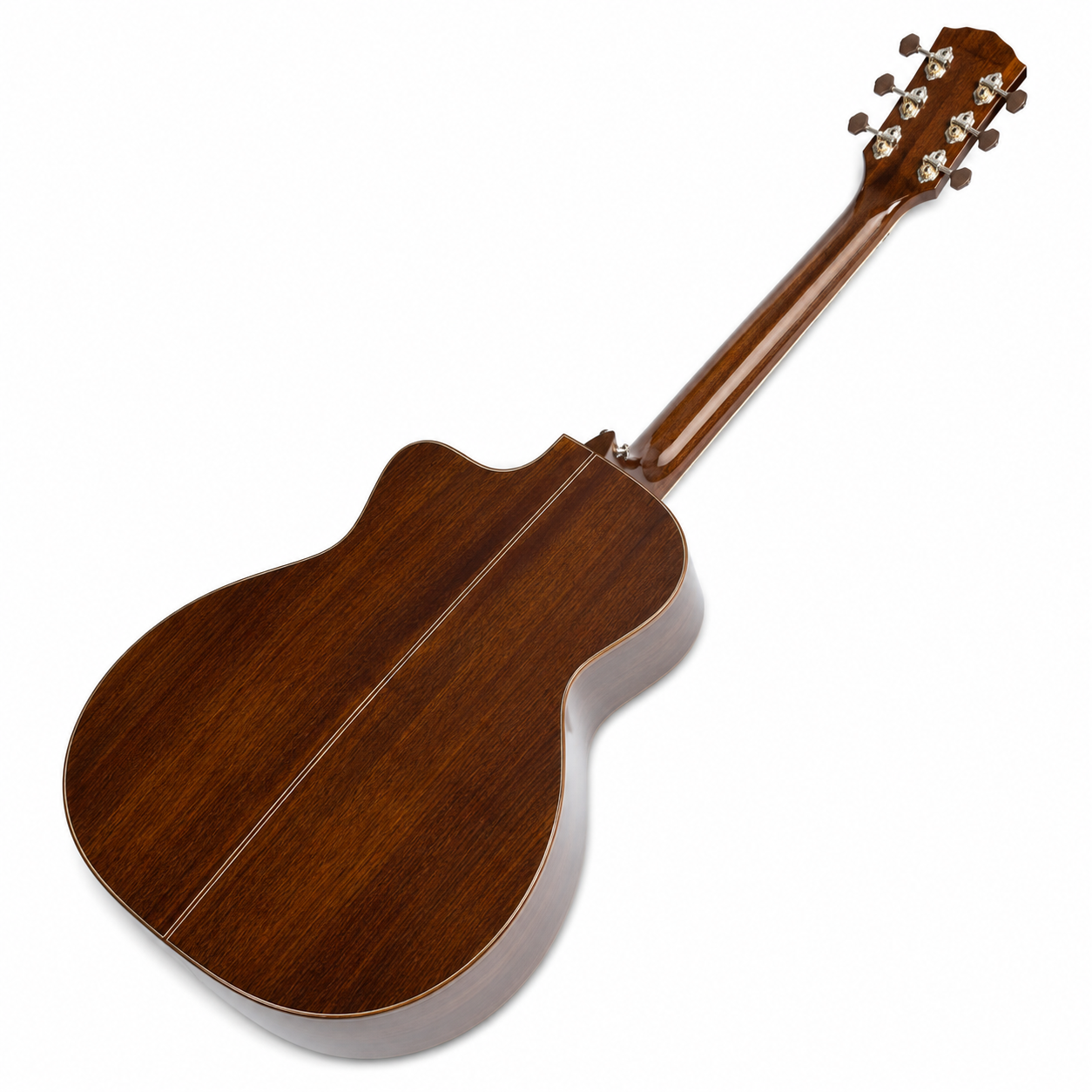 Handmade All-Solid Acoustic Guitar | Solid Spruce Top & Mahogany Back/Sides | 6-String Cutaway | Professional Grade | Warm Resonant Tone
