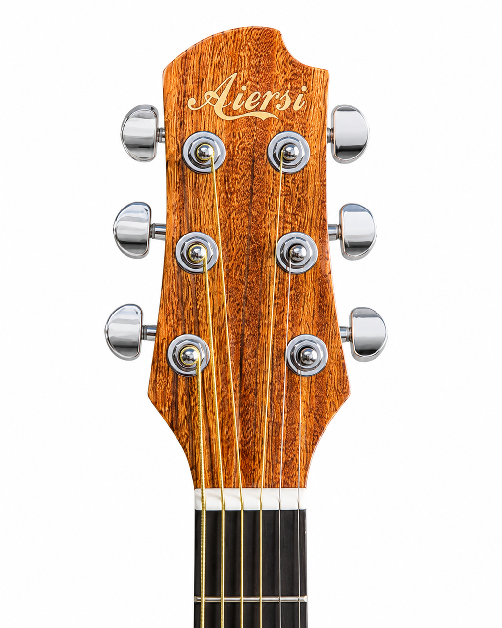 Aiersi OM Zebra Wood Cutaway Acoustic Guitar | Premium Gloss Finish