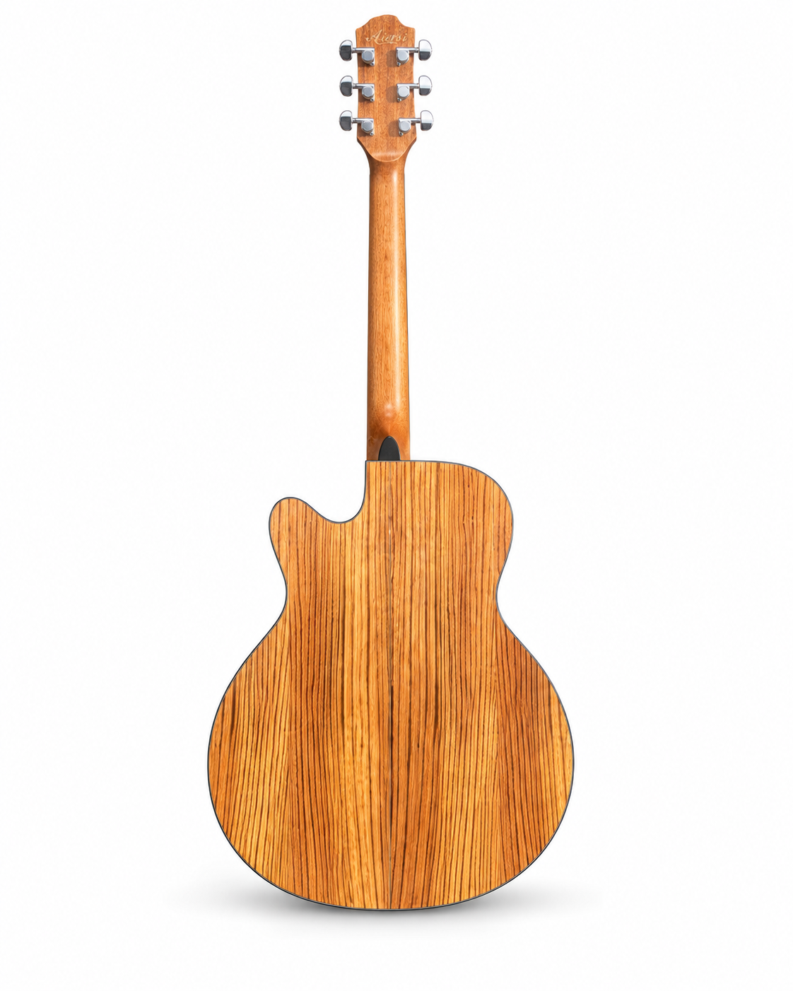 Aiersi OM Zebra Wood Cutaway Acoustic Guitar | Premium Gloss Finish