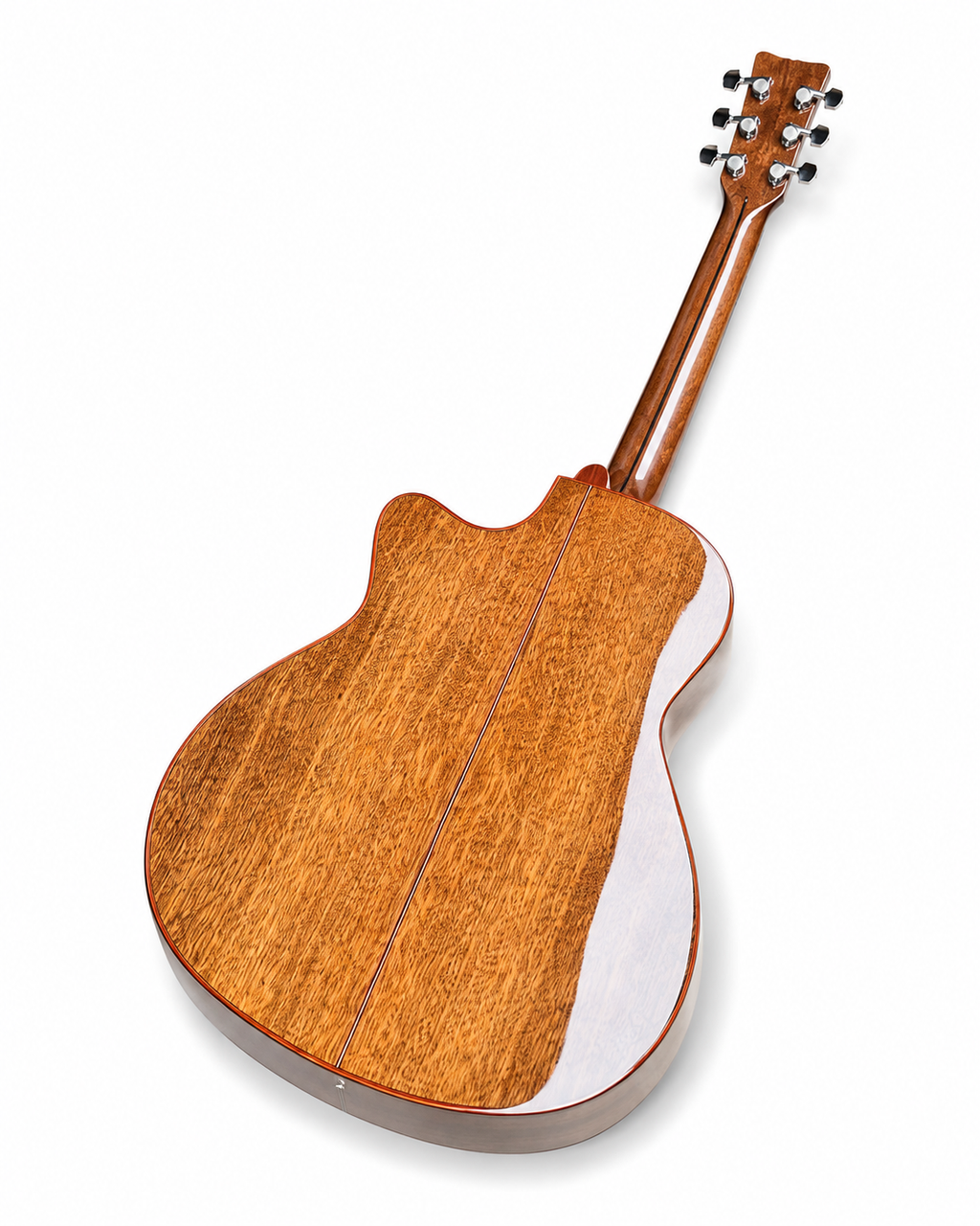 41" Handcrafted Acoustic Guitar | All-Solid Spruce & Mahogany | High-Gloss Finish | Built-in Resonance EQ