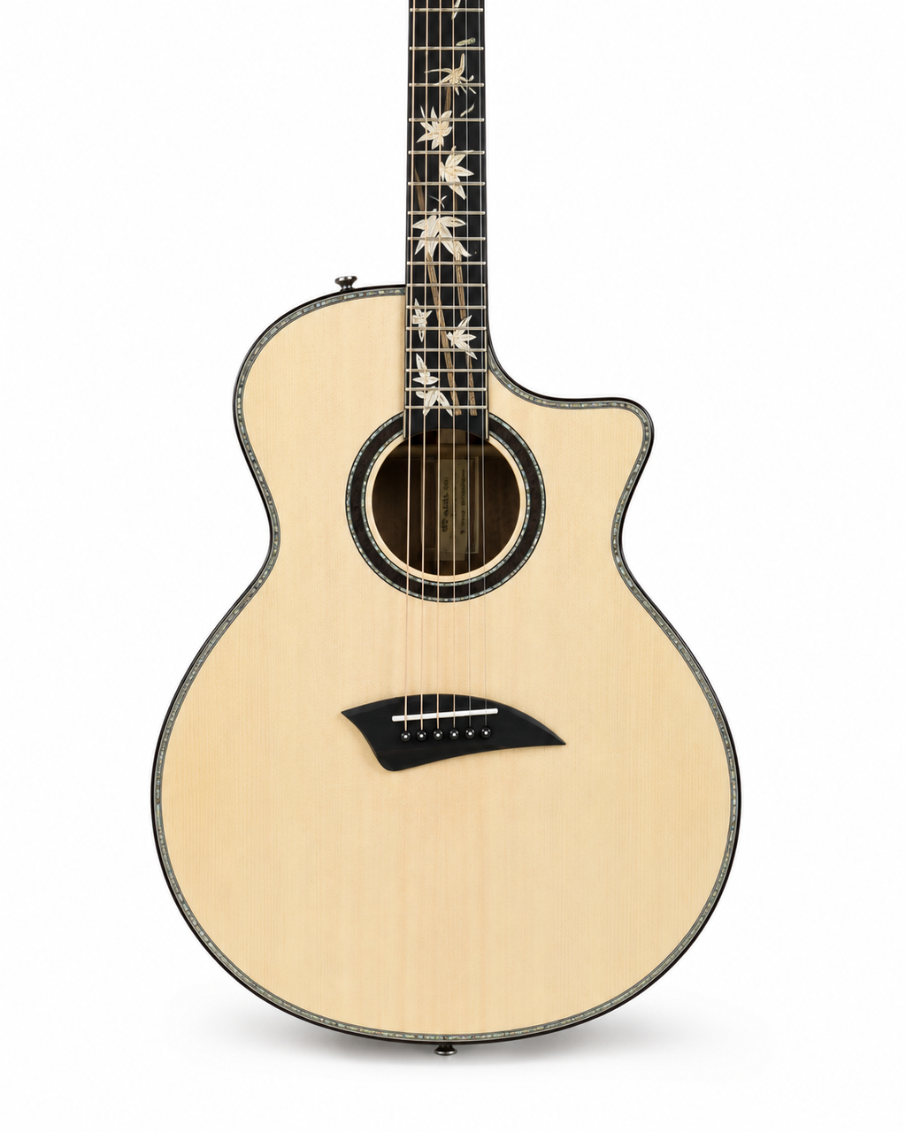 40" Handmade Cutaway Acoustic Guitar | All-Solid Wood | Sapele Neck & Mahogany Body | Premium Finish