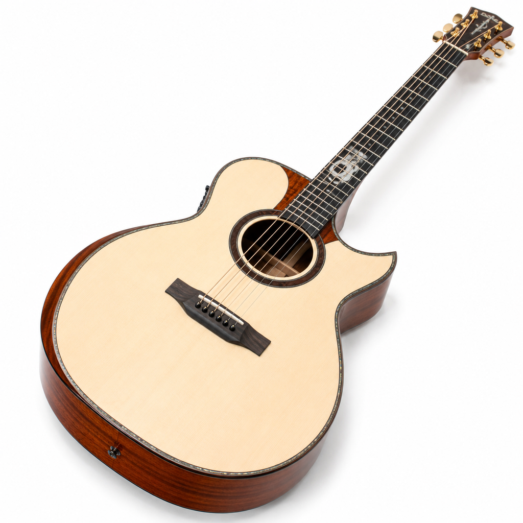 G-1601 Acoustic Guitar 40" All-Solid Handmade | Cutaway Body | High Gloss Finish