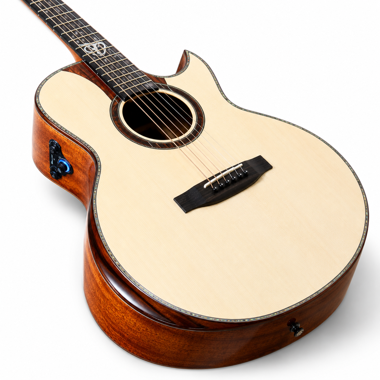 G-1601 Acoustic Guitar 40" All-Solid Handmade | Cutaway Body | High Gloss Finish