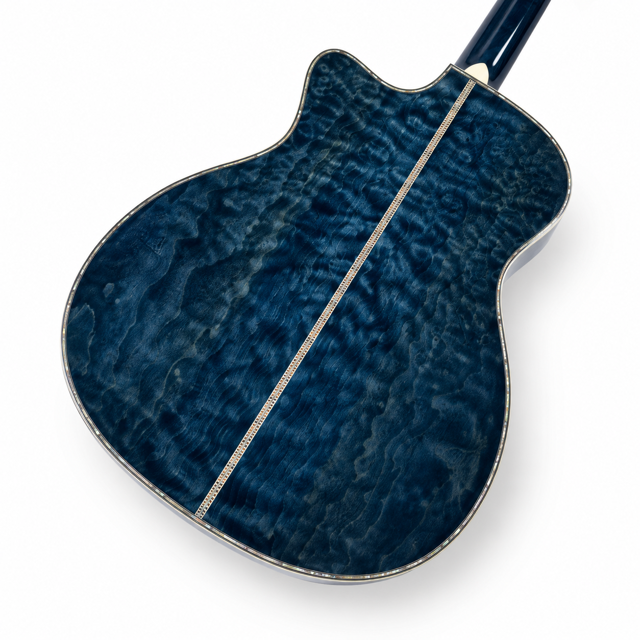 Custom Handcrafted OM 12-String Acoustic Guitar — Solid Spruce Top · Water Ripple Solid Back & Sides