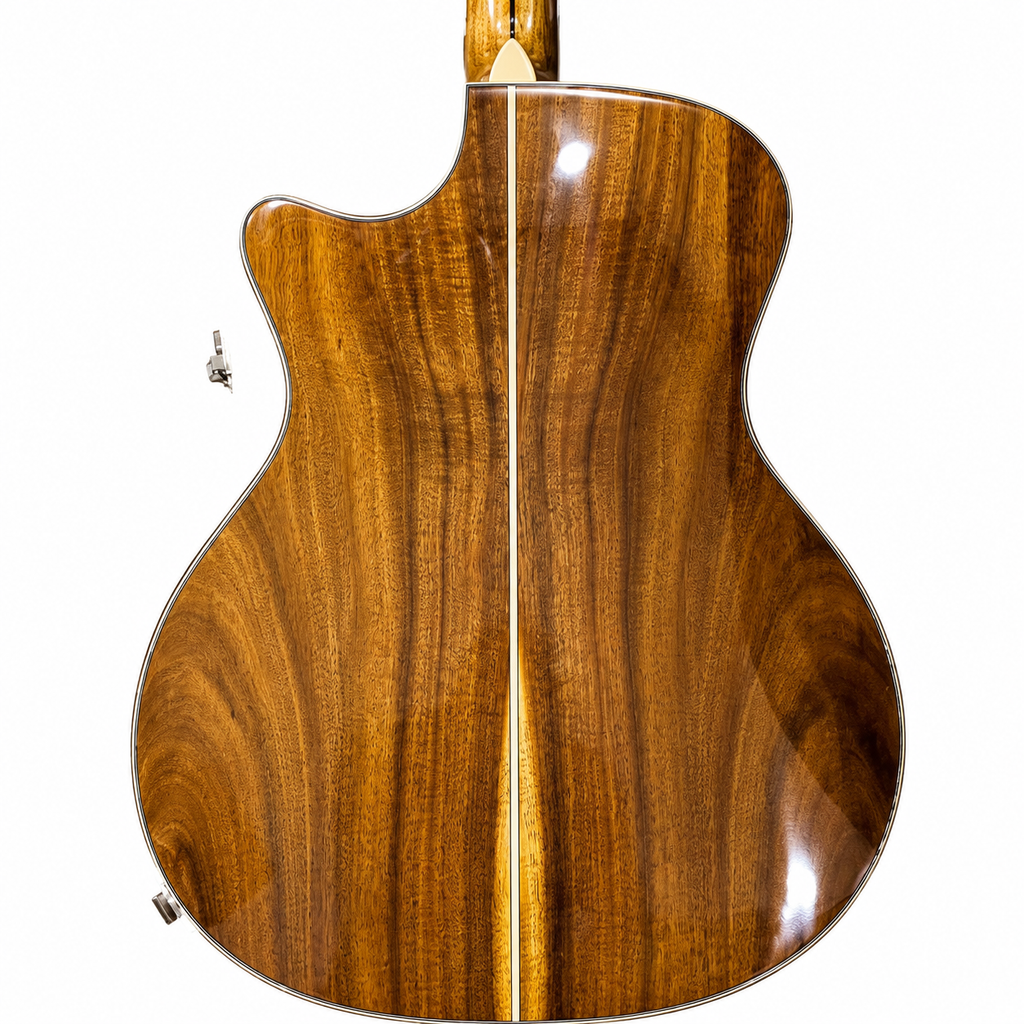 Handmade Professional All-Solid 5A Koa Acoustic Guitar with Rosewood Sides – Premium Quality, Ready to Ship