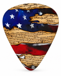 American Flag Guitar Picks Set with Case