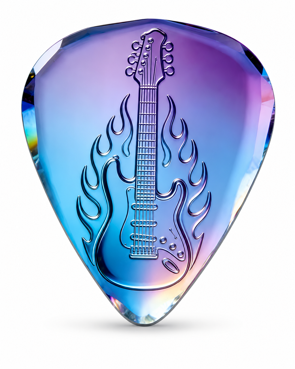 Iridescent Flame Guitar Picks Set