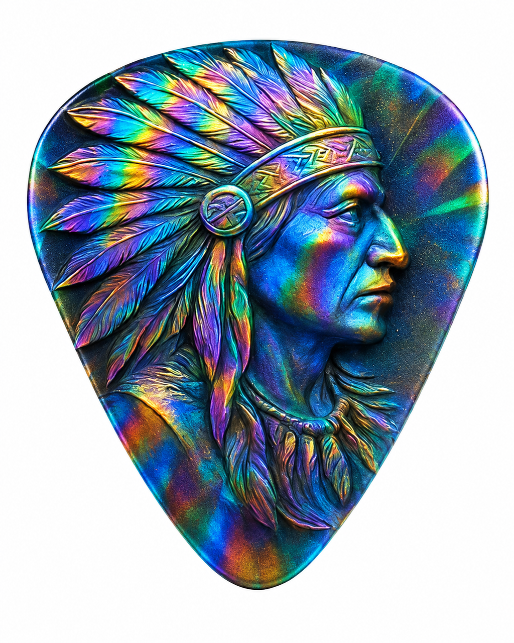 Iridescent Tribal Guitar Picks Set