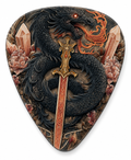 Black Dragon Sword Guitar Picks