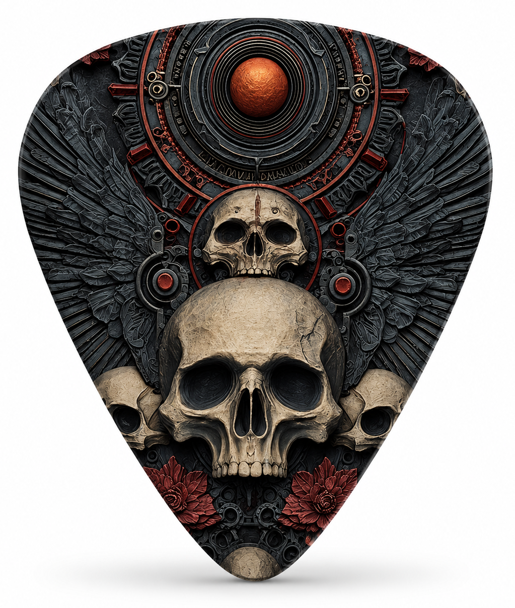Gothic Skull Guitar Picks