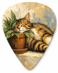 Cozy Sleeping Kitten Guitar Pick