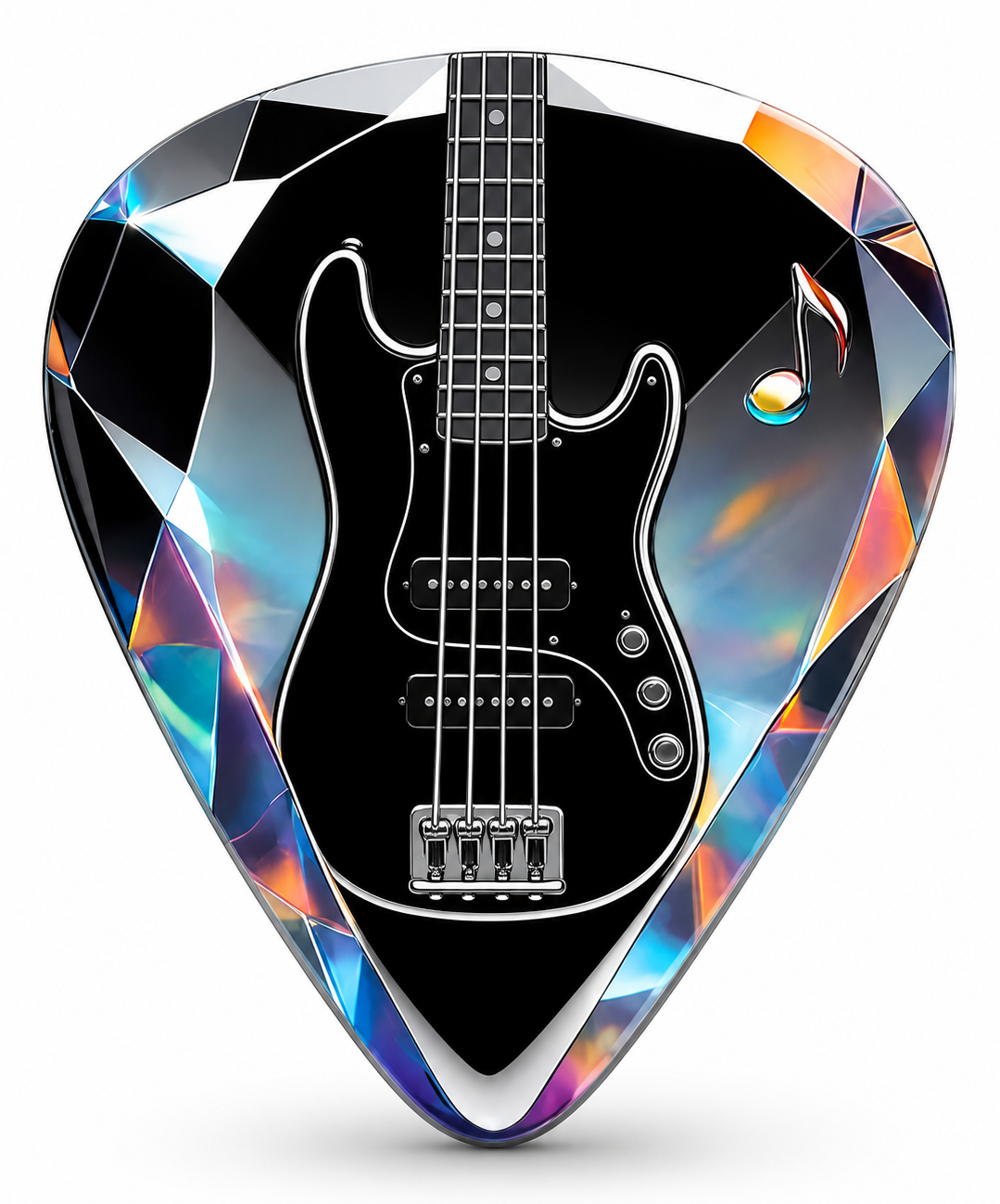 Black Electric Guitar Pick