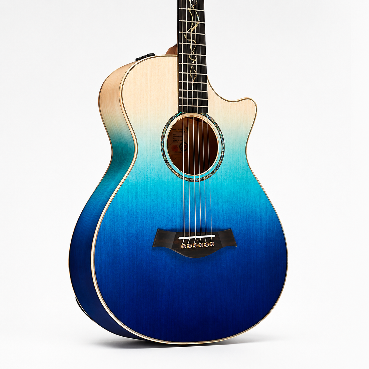 Taylor CTM GA Ombre Blue Acoustic Guitar With Premium Case
