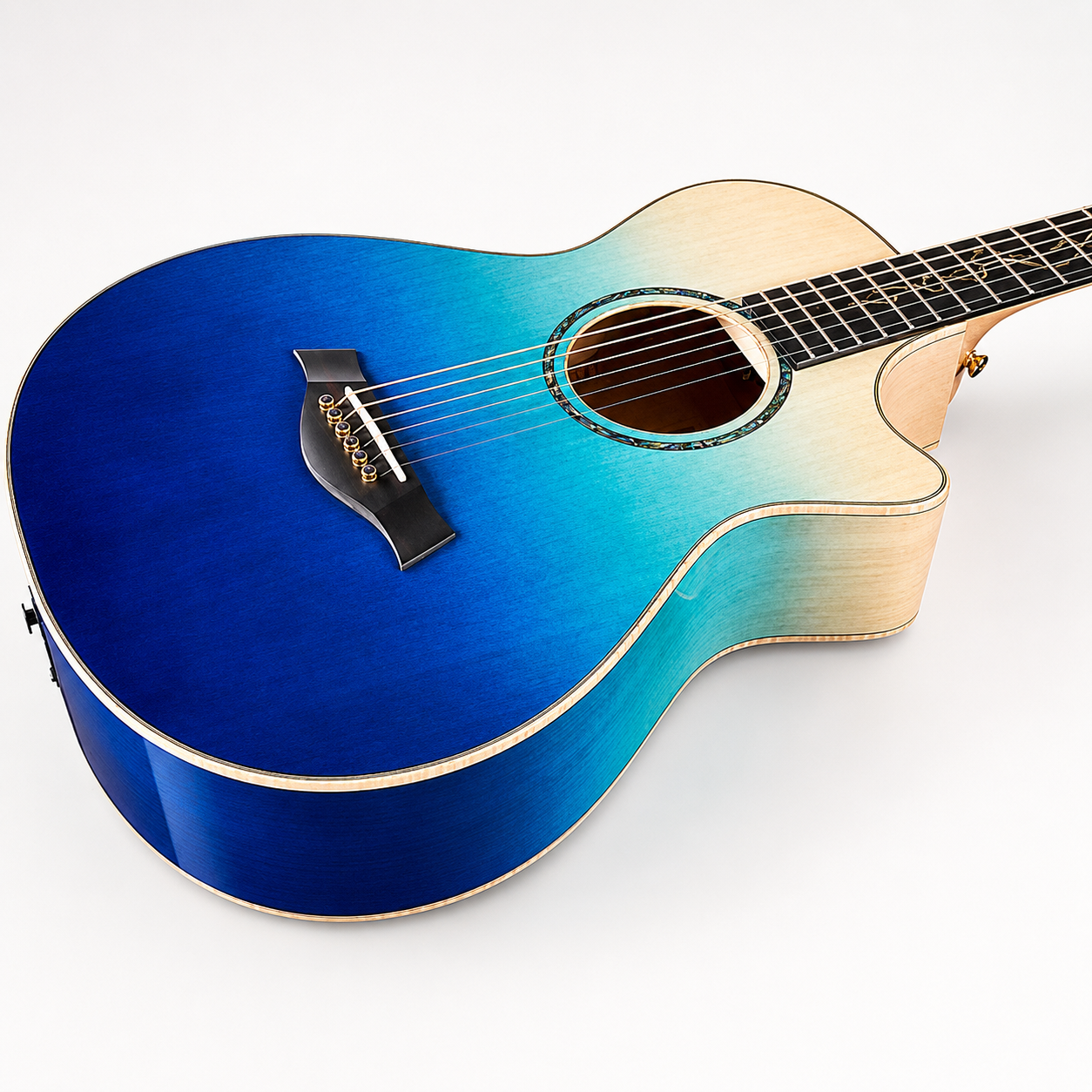 Taylor CTM GA Ombre Blue Acoustic Guitar With Premium Case