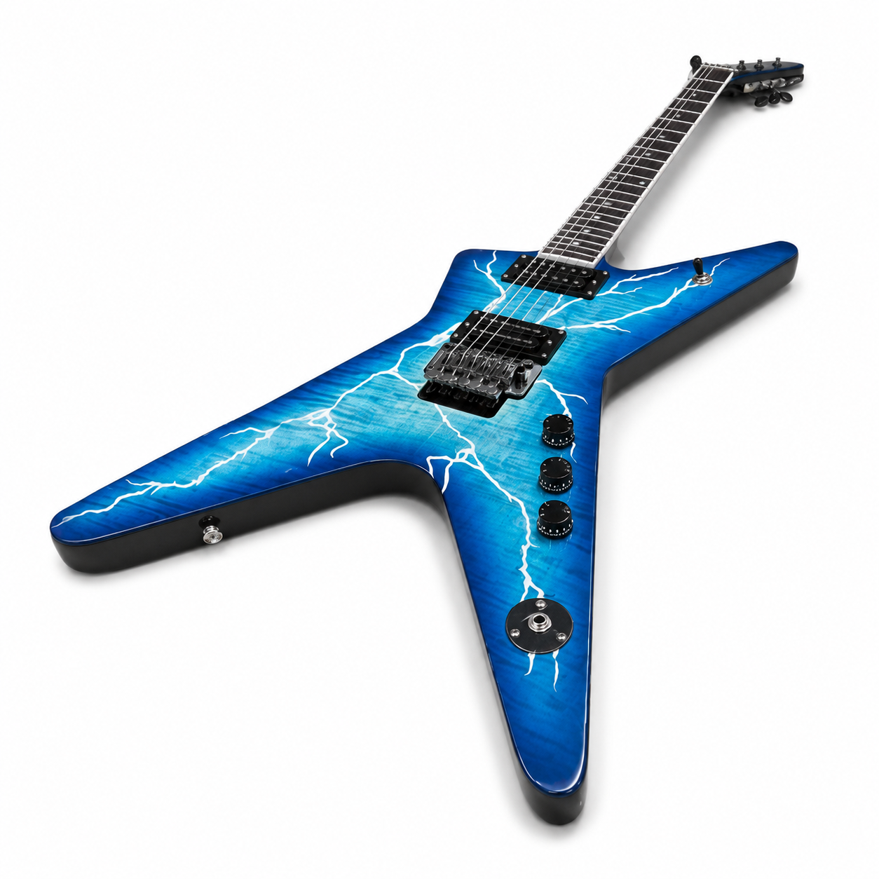 Guitarra Elétrica 6 Cordas com Humbucker de Alta Saída – Heavy Metal