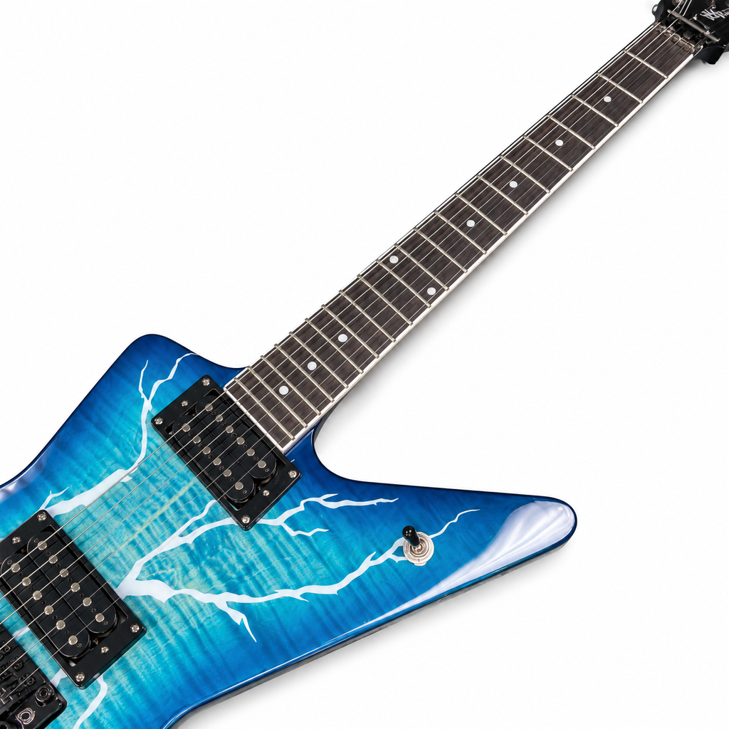 Guitarra Elétrica 6 Cordas com Humbucker de Alta Saída – Heavy Metal