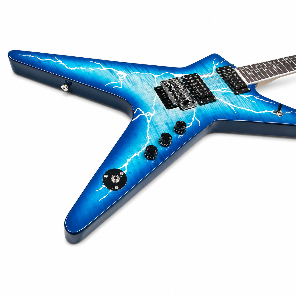 Guitarra Elétrica 6 Cordas com Humbucker de Alta Saída – Heavy Metal