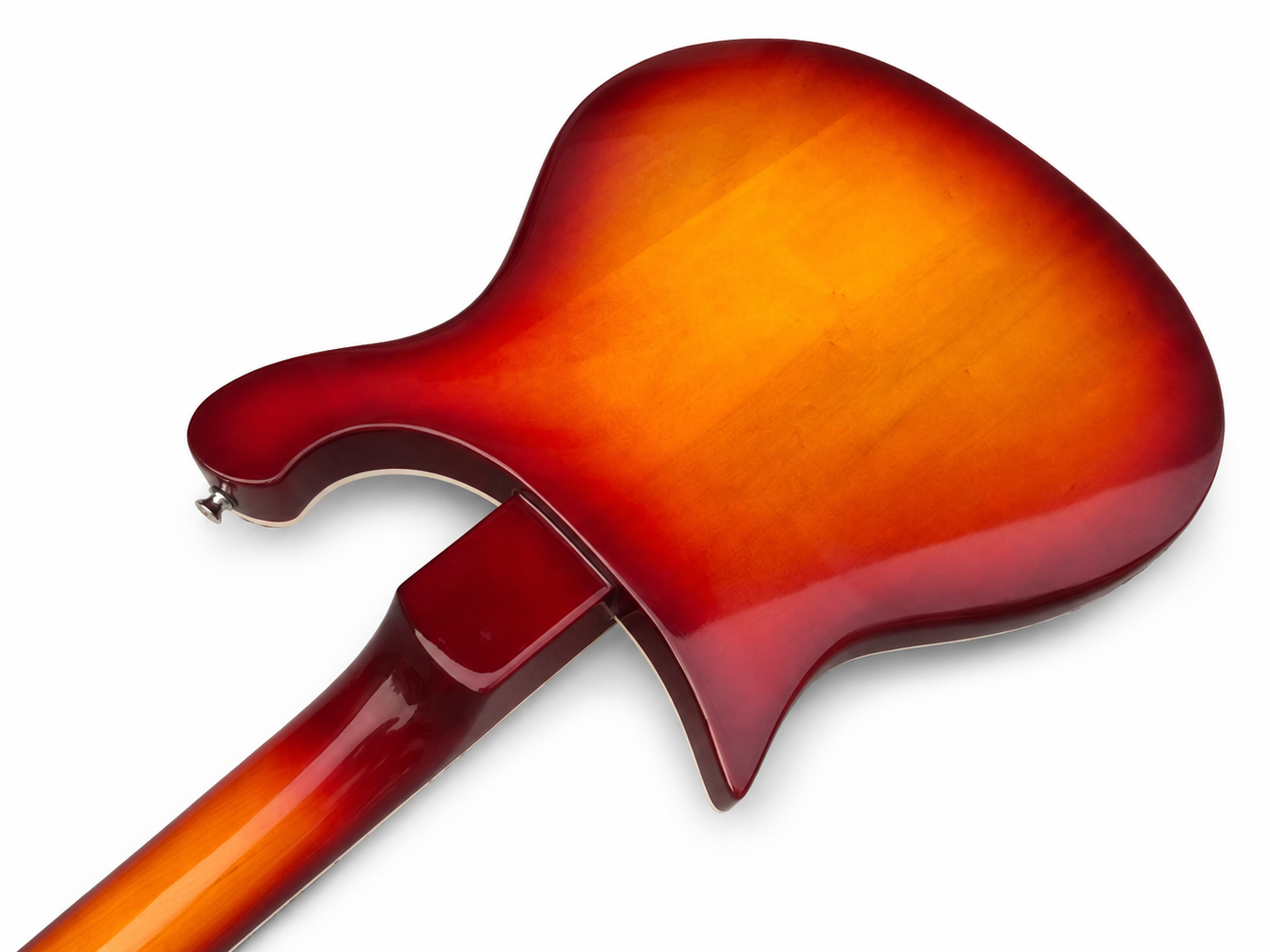 High Quality 6-String Electric Guitar – Cherry Burst Finish, Gold Pickguard, 2-Piece Pickup Configuration