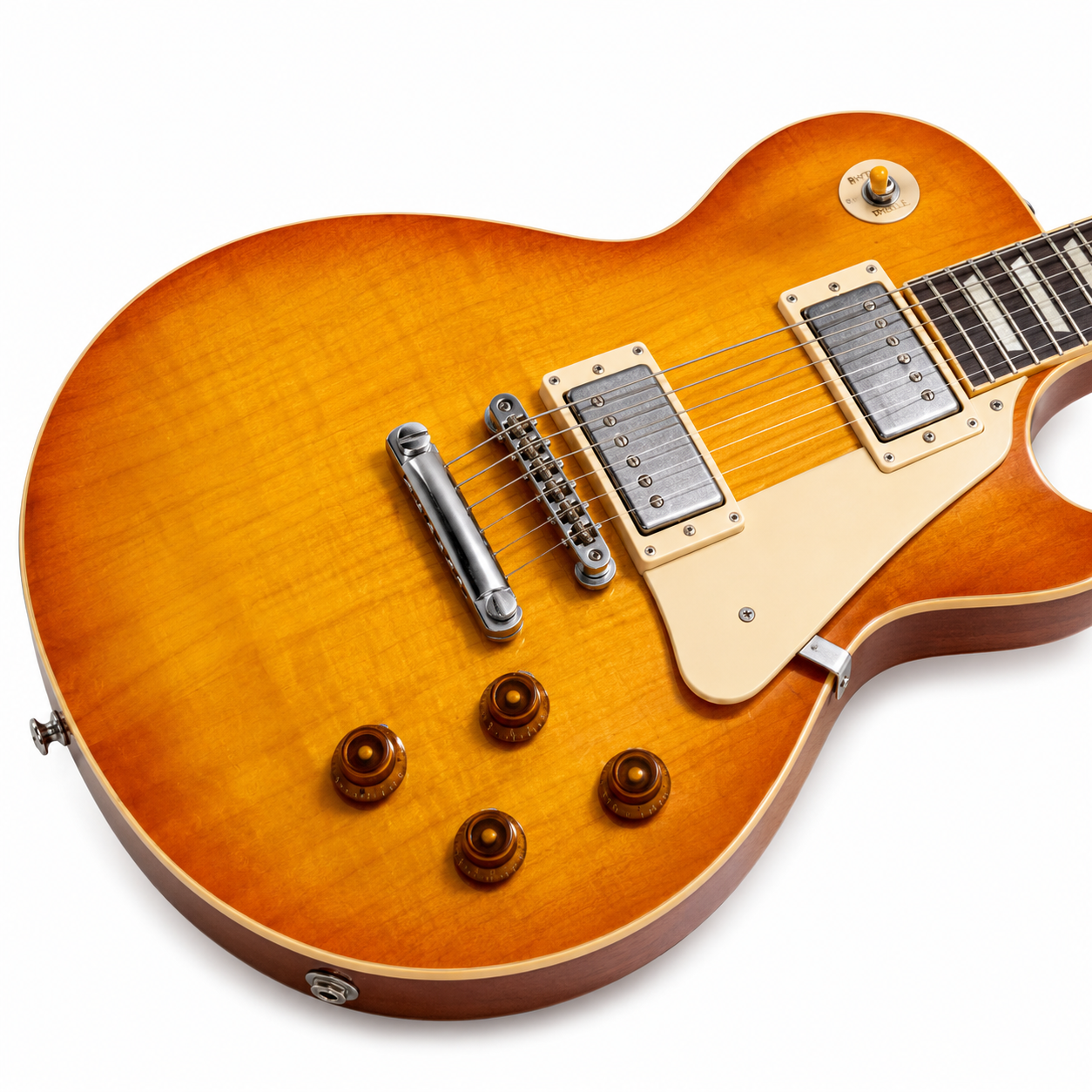 39-Inch Electric Guitar – 6 String, Dual Pickup, Yellow Finish, Rosewood Fingerboard, Mahogany Body