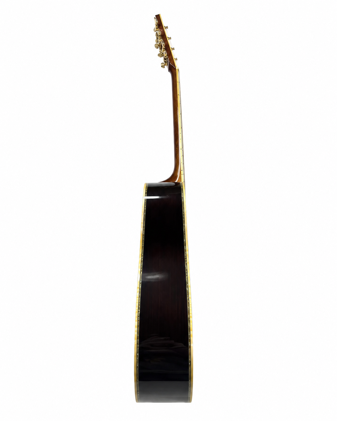 All Solid Wood Acoustic Guitar – Tree of Life Inlay | Two-Tone Marquetry | Glossy 300 Series | Luthier Grade |