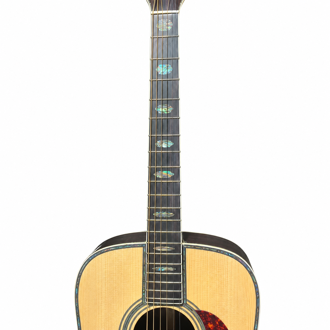41" Dreadnought Acoustic-Electric Guitar | Solid Spruce Top | D45 Series | Built-in EQ & Chromatic Tuner