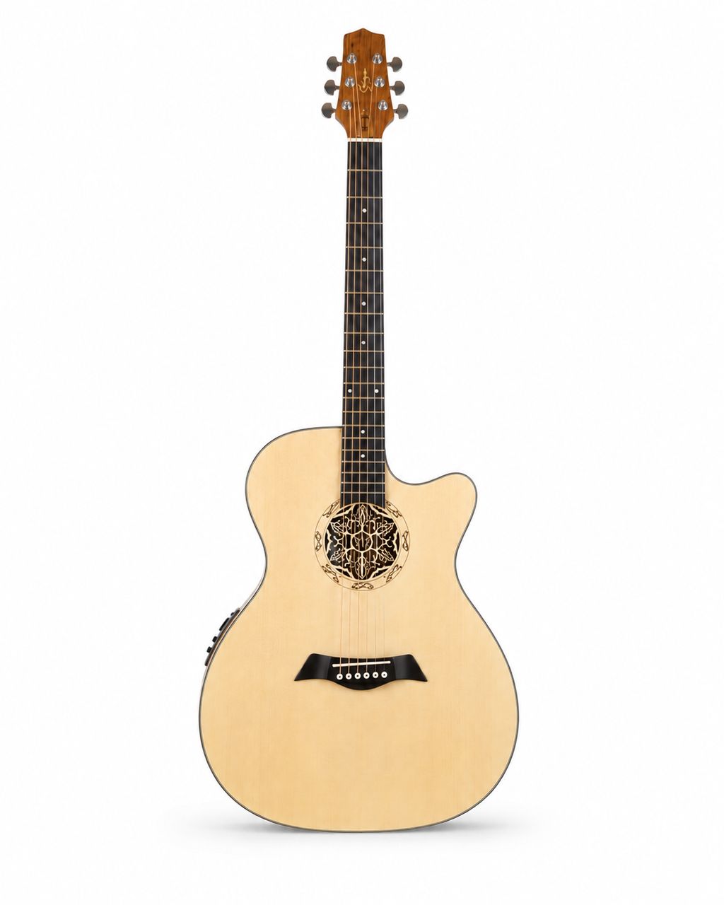 40 Inch Handmade Classical Acoustic-Electric Guitar, Rare Design with Premium Build and Warm Rich Sound