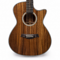 41-Inch Acoustic Guitar – Solid Top, 24 Frets, Deep Brown Natural Wood Finish, Rich & Mellow Tone – Special Edition for Beginners & Beyond
