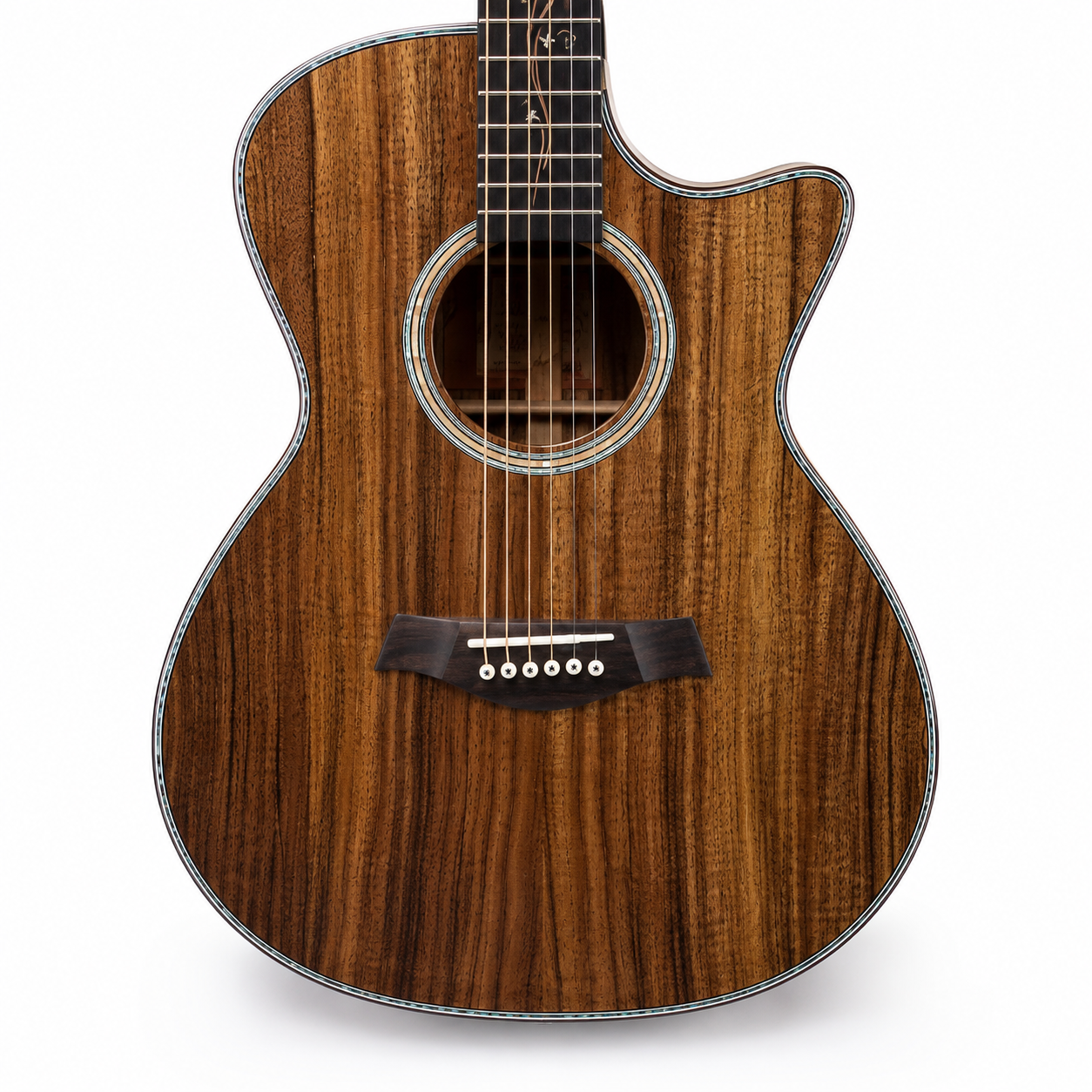 41-Inch Acoustic Guitar – Solid Top, 24 Frets, Deep Brown Natural Wood Finish, Rich & Mellow Tone – Special Edition for Beginners & Beyond
