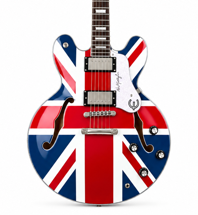 UK Flag Mini Electric Guitar Decor